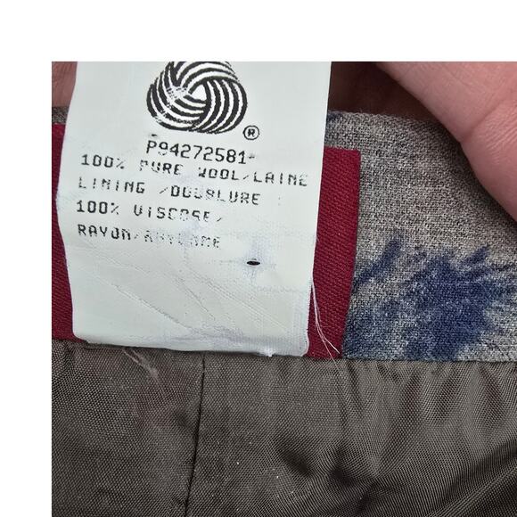 Vintage Geiger Wool Pleated Midi Skirt Nature Scene Animal Print Austria 38 - Picture 5 of 11